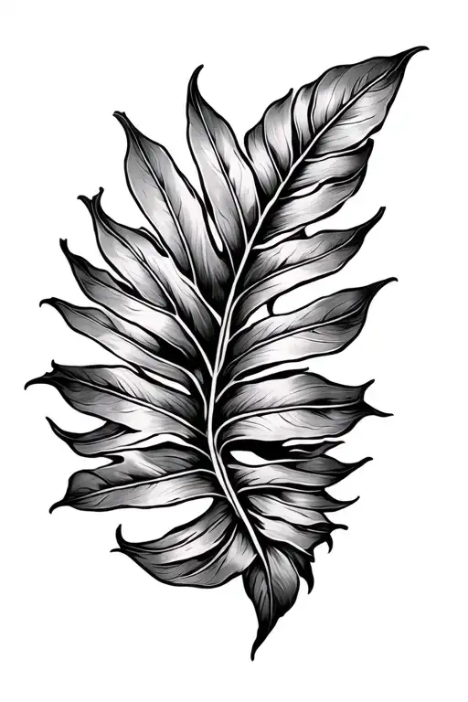 Tropical Leaf Intertwined