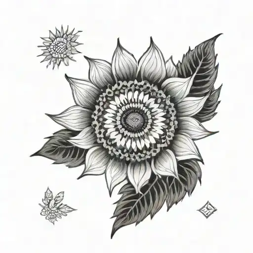 Psychedelic Sunflower Mandala