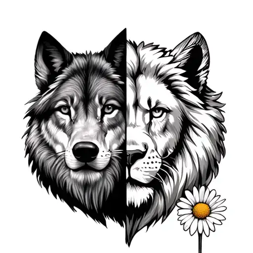 Wolf And Lion Face Remix Cookie And Daisy