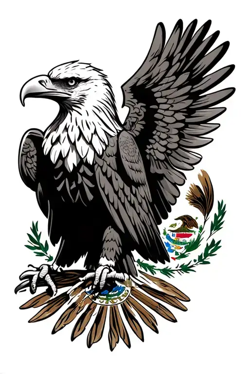 Eagle Mexico Flag