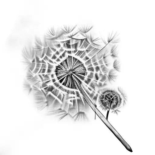 Dandelion With Gemini Constellation