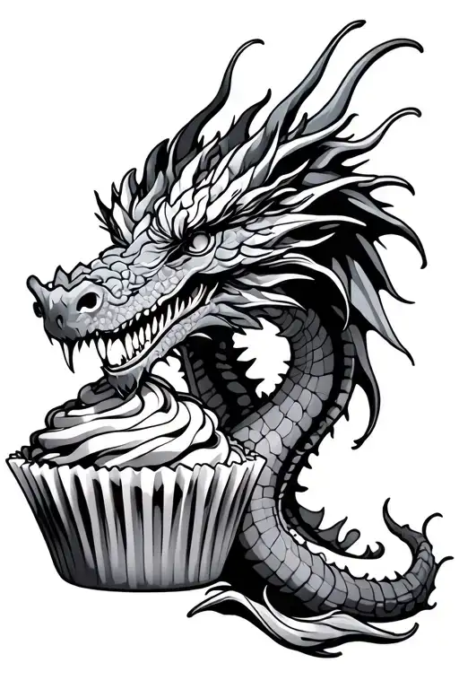 Dragon And Cupcake