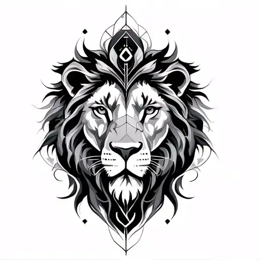 Sacred Geometry Lion