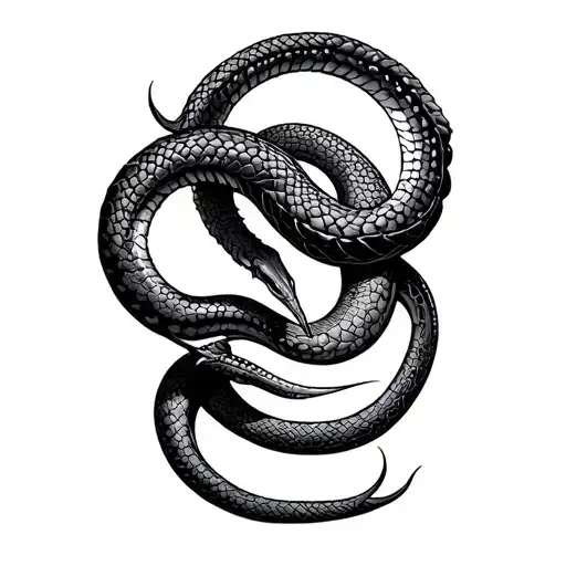 Free Sketched Ouroboros Snake