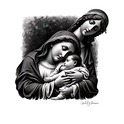 Mary Baby Jesus Holding