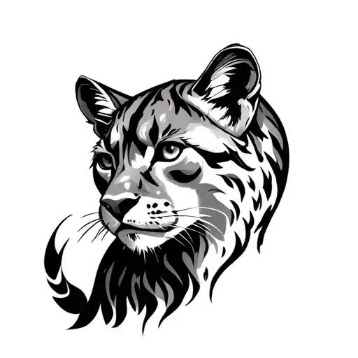 Magic And Ethereal And Powerful Mountain Lion