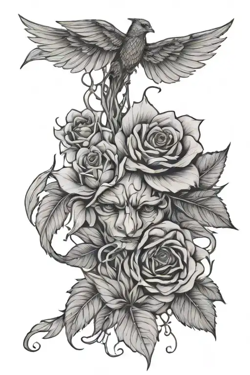 Line Art With Two Different Parts Commecting