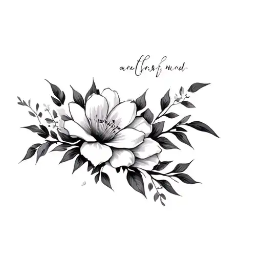 Flowers And Asian Theme