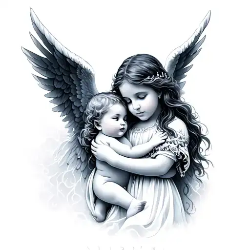 Northern Lights And Baby Angel