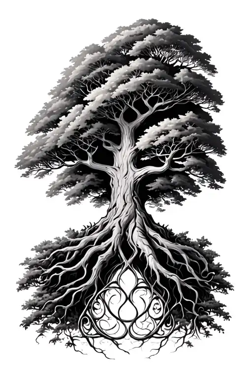 Tree Of Life Ygg Drasil Tree Surrounded