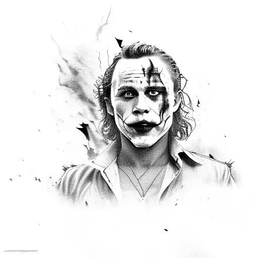 Heath Ledger Joker And Harley Quinn Destroyed City