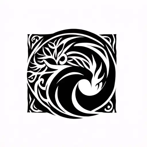 Capricorn Tribal Patterns