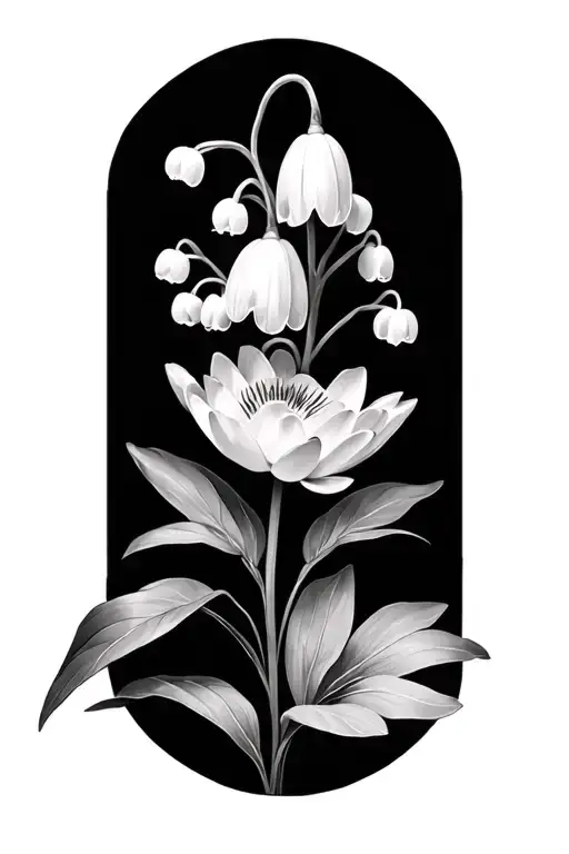 Water Lilly Lilly Of The Valley Flowers Hawthorne Larkspur