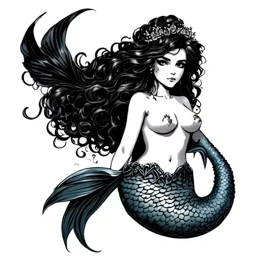 Polish Mermaid Comic Style
