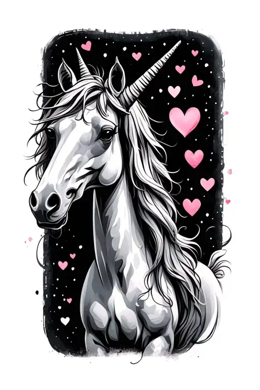 Unicorns And Hearts And The