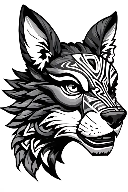 Animal Heads Totem Pole New School Freshly Cut Off