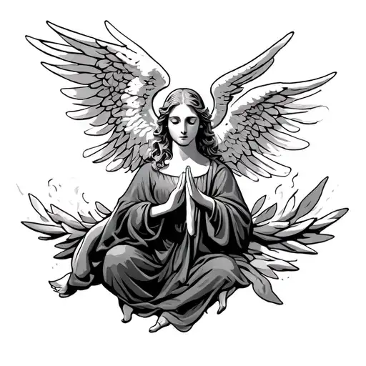 Angel Blessing Someone With A Gif Of Light