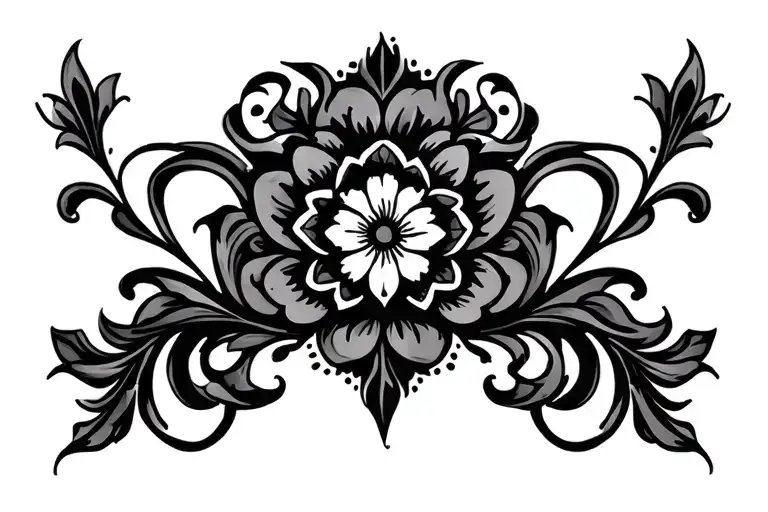 Dark Ornamental Line