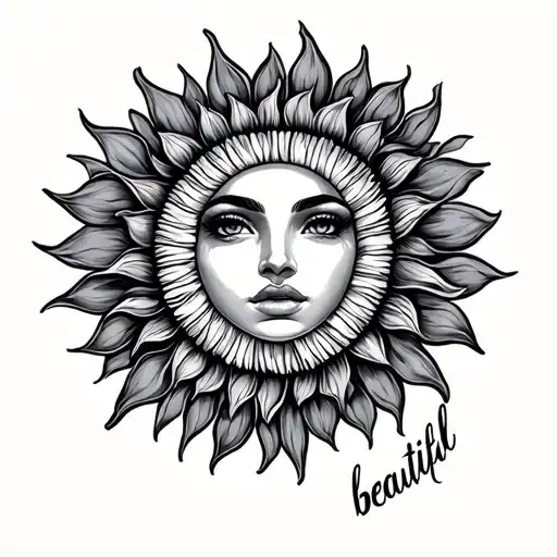 Sun With Life Is Beautiful Under It