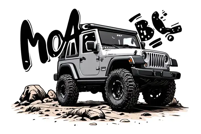 Moab Jeep Lettering