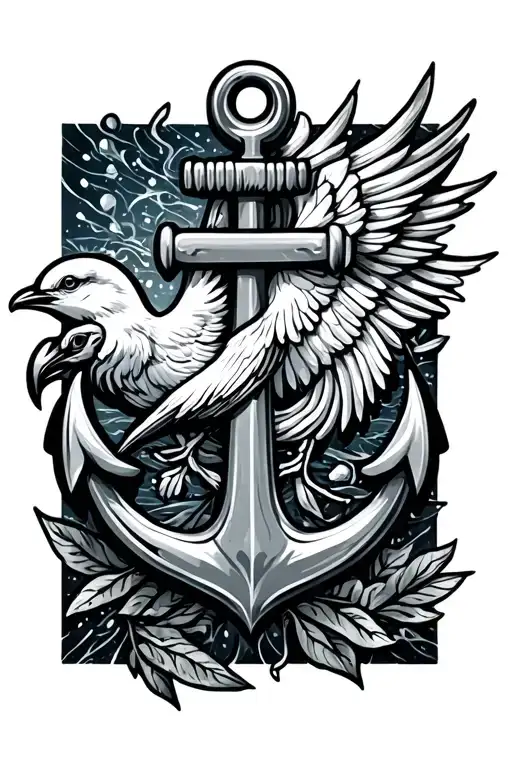 Anchor And Bird