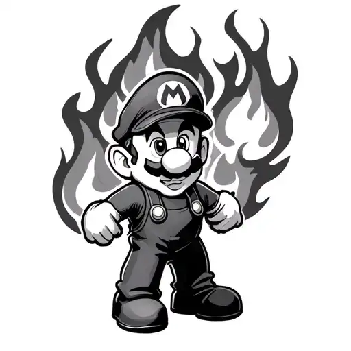Mario On Fire