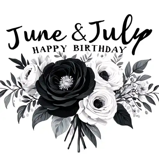 June And July Birthday Flower Bouquet