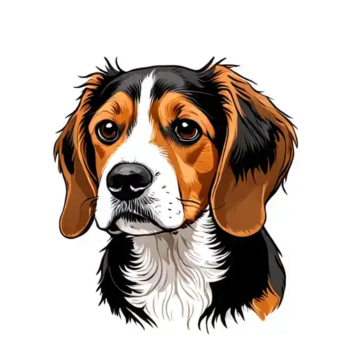 Nordic Brown And White Beagle