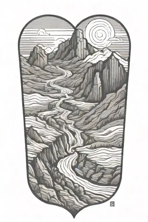 River Between The Mountains