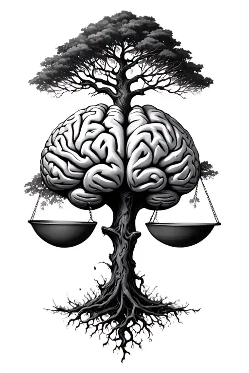 Trees Brain Balance Scale