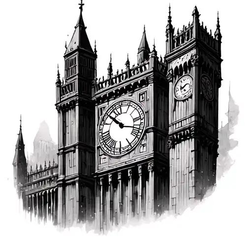 Roman Numerals Clock Tower