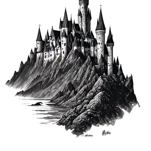 Harry Potter Castle Mountain Landscape