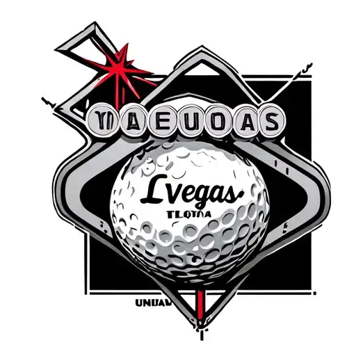 Las Vegas Inspired And Golf Inspired Tattoo Featuring