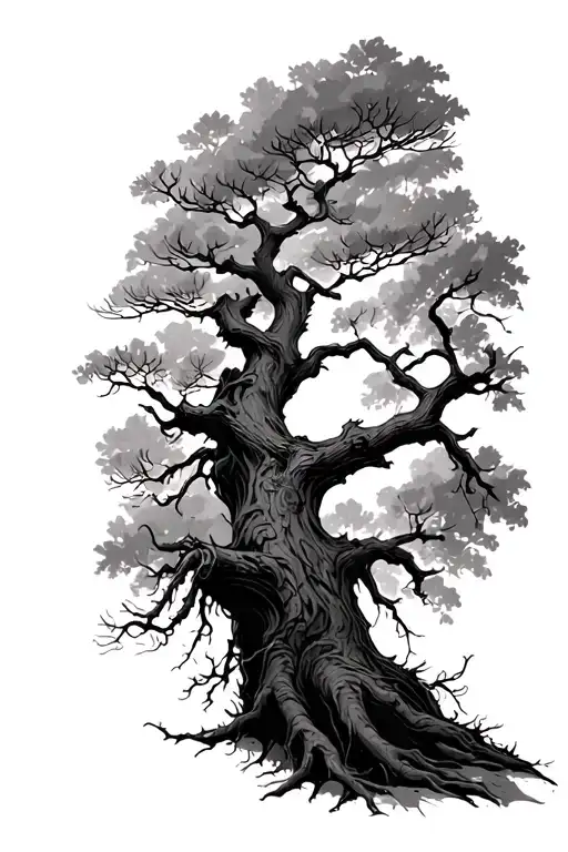 Draw Me A Tattoo Going Up My Arm Of A Tree Branch Connecting Several Other