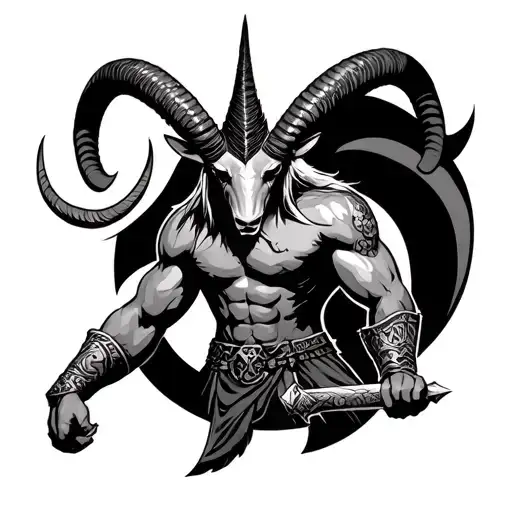 Capricorn Warrior Wielding