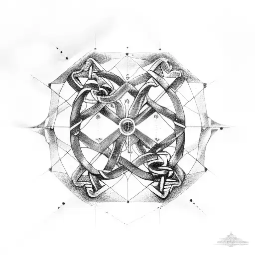 A Gemini Constellation Intertwined With Ancient Mythological Creatures