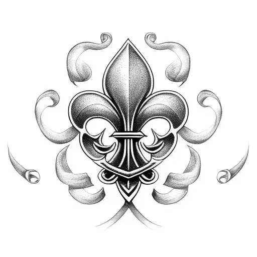 Fleur De Lis Inside Shamrock