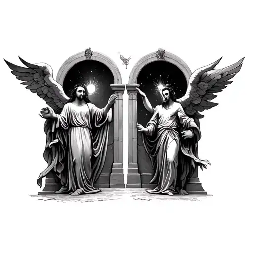 Heaven Vs Hell At The Bottom Of The Gates Of Heaven