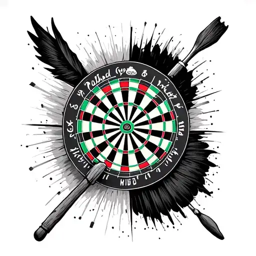 Dartboard Intertwined Representing Different Aspects