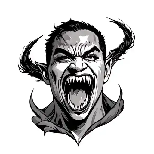 Filipino Vampire With Fangs