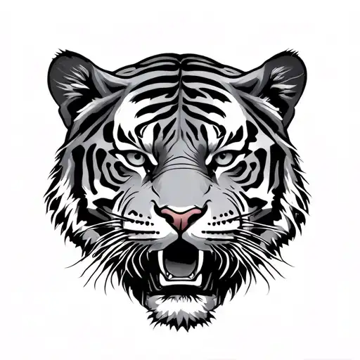 Prowling Tiger With Saukura