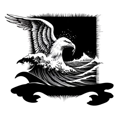 Freedom And Sea Wave