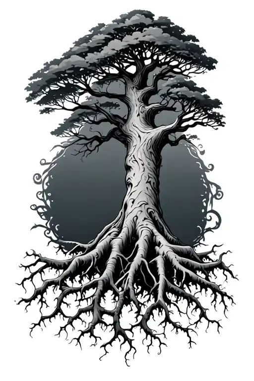 Tree With Large Roots