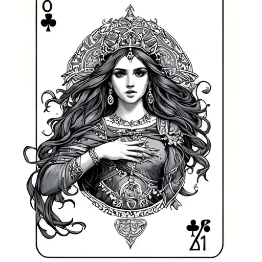 The Chariot Tarot Card Female