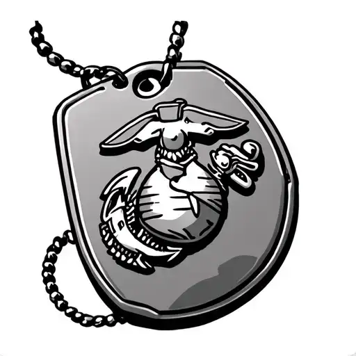 Hollywood Marines Dog Tags