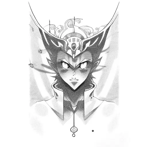 A Portrait Of Your Favorite Anime Character Surrounded By Music Notes And Symbols