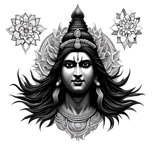 Cover Up Tattoo For Adiyogi Shiva