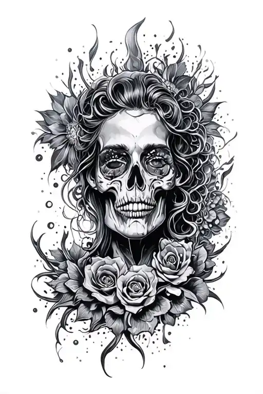 Pchichodelic Tattoo In Realism Style