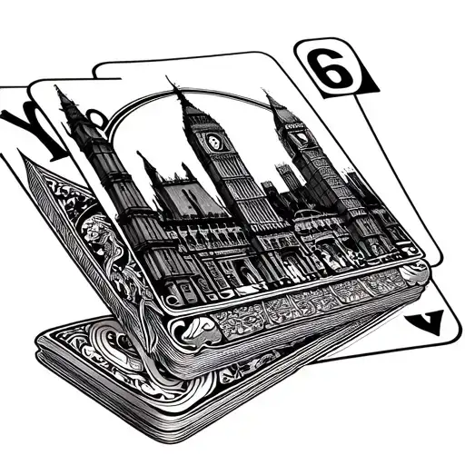Playing Card With London Skyline