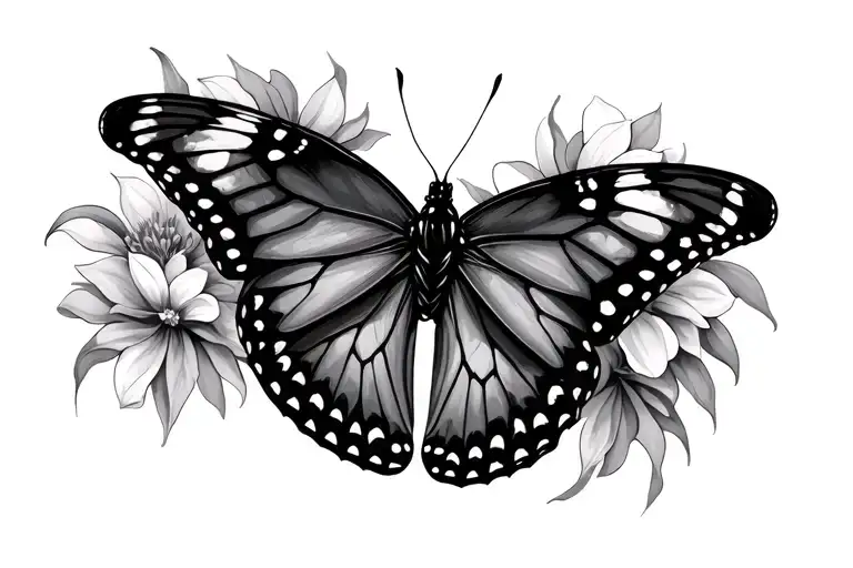 Monarch Butterfly Broken Wing